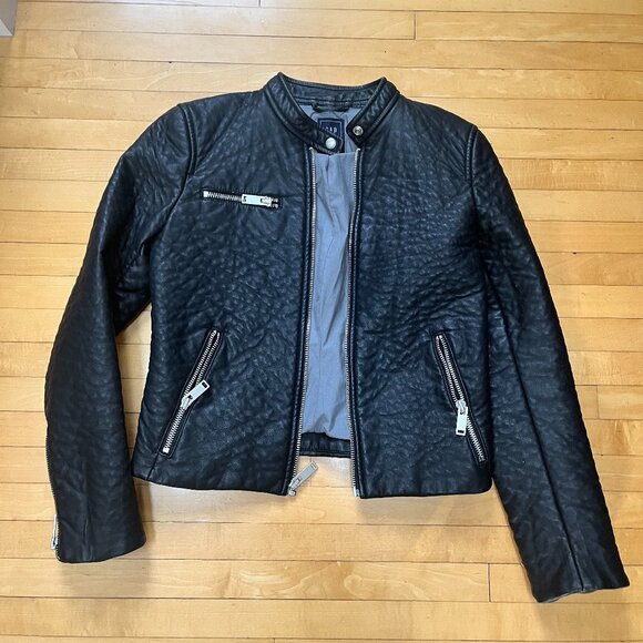 GAP Black Bomber Jacket - Picture 3 of 6